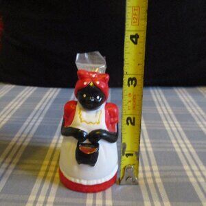 Vintage Ceramic Black Americana Baker Toothpick Holder